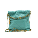 thumbnail small 22 in leather lake green ghw #E757 - L'UXE LINK