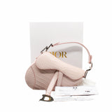 thumbnail SADDLE BAG MINI CROCODILE pink WITH BLACK CRYSTAL hardware - L'UXE LINK