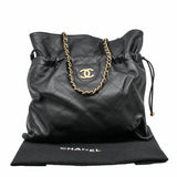 thumbnail tote bag calfskin black ghw - L'UXE LINK