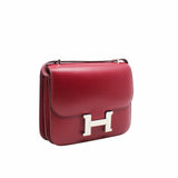 thumbnail constance 19 tadelakt rubis b5 red phw z stamp - L'UXE LINK