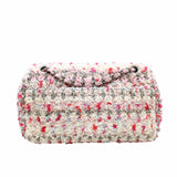 thumbnail flap bag medium with knitted in cotton  multi pink phw seri 26 - L'UXE LINK