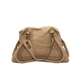 thumbnail Paraty Top Handle Bag Medium Leather beige ghw