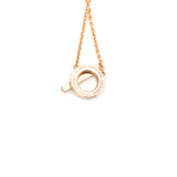 thumbnail finesse Q diamond necklace in 18k rg #B02100186147 - L'UXE LINK