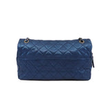 thumbnail flap bag in blue caviar skin - L'UXE LINK