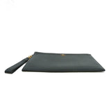 thumbnail bee zippy clutch in leather black ghw - L'UXE LINK