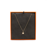 thumbnail kelly bag necklace 18k rose gold full diamond - L'UXE LINK