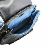 thumbnail CHRISTIAN DIOR 2016 NAVY BLUE CANNAGE LEATHER/SEQUIN EMBELLISHED MESH 'STARDUST' BACKPACK - L'UXE LINK