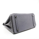 thumbnail birkin 30 grey ostrich PHW x stamp - L'UXE LINK