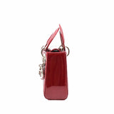 thumbnail lady dior mini red patent phw - L'UXE LINK