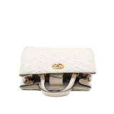 thumbnail marmont tote in white ghw - L'UXE LINK
