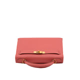 thumbnail kelly 28cm epsom sellier I5 flemingo ghw Q stamp - L'UXE LINK