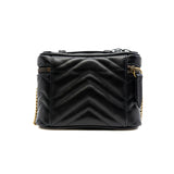 thumbnail marmont vanity case in leather black ghw - L'UXE LINK