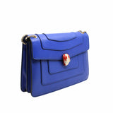 thumbnail SERPENTI DOUBLE FLAP CHAIN BAG BLUE GHW - L'UXE LINK