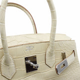 thumbnail birkin 30 alligator in vannile Y1 phw Zstamp - L'UXE LINK