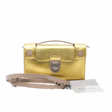 thumbnail Diorever Shoulder Bag Mini Leather Gold phw - L'UXE LINK