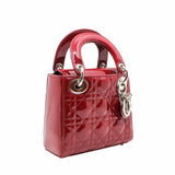 thumbnail lady dior mini red patent phw - L'UXE LINK