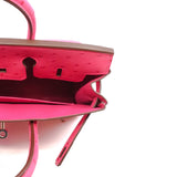 thumbnail birkin 25cm ostrich 5J pink phw D stamp