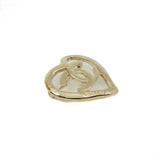 thumbnail cc logo heart brooch in light ghw - L'UXE LINK