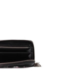 thumbnail lady long zip wallet in patent black phw #2010 - L'UXE LINK
