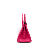 thumbnail birkin 25cm ostrich 5J pink phw D stamp