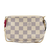 thumbnail pochette accessories with vivian pear in damier azur - L'UXE LINK