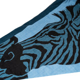 thumbnail 140x140 leaies cashmere scarf in navy/red - L'UXE LINK