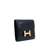 thumbnail constance compact wallet in CCD black ghw - L'UXE LINK