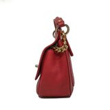 thumbnail top handle caviar flap chain side bag red seri 23 - L'UXE LINK