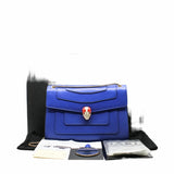 thumbnail SERPENTI DOUBLE FLAP CHAIN BAG BLUE GHW - L'UXE LINK