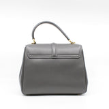 thumbnail 16 Top Handle Bag Small calfskin Grey GHW - L'UXE LINK