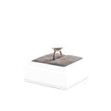 thumbnail finesse black crystal ring in 18k wg #51 - L'UXE LINK