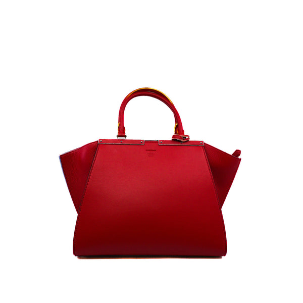 medium 2jours in leather red phw