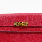 thumbnail kelly long wallet goat Q5 ghw C stamp - L'UXE LINK