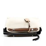 thumbnail by the way milky white with brown handle fabric strap - L'UXE LINK