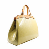 thumbnail BREA HANDBAG MONOGRAM VERNIS MM NEUTRAL BEIGE - L'UXE LINK