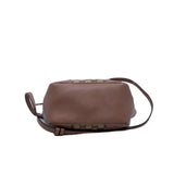 thumbnail small tote top handle crossbody in surpeme brown/beige ghw - L'UXE LINK