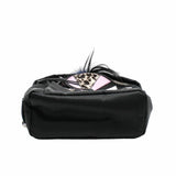 thumbnail MONSTER BACKPACK MINI NYLON WITH LEATHER AND FUR BLACK PHW - L'UXE LINK