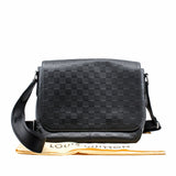 thumbnail Messenger District Damier Infini  Granit black phw - L'UXE LINK