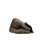 thumbnail grey leather top handle flap bag - L'UXE LINK