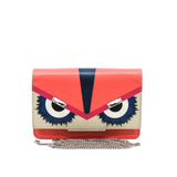 thumbnail monster crystal eyes wallet leather orange pink phw - L'UXE LINK