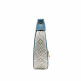 thumbnail loop Cowhide-leather trim zippy Blue ghw rrp 3600 - L'UXE LINK