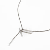 thumbnail ever chaine d'ancre diamond necklace in 18k wg 0.37CT - L'UXE LINK