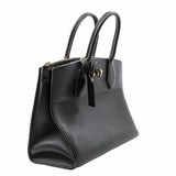 thumbnail City Steamer Handbag Leather medium black  GHW - L'UXE LINK