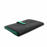 thumbnail wallet large black mix green ghw - L'UXE LINK