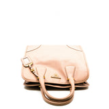 thumbnail tote in saffiano leather beige color - L'UXE LINK