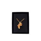 thumbnail AFRICA map with pearl necklace in ghw - L'UXE LINK