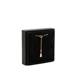 thumbnail 18k rose gold lock necklace diamonds - L'UXE LINK