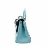 thumbnail BE DIOR FLAP BAG MINI LEATHER BLUE PHW - L'UXE LINK