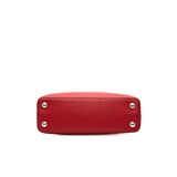 thumbnail capucines bb with snake handle in leather red - L'UXE LINK