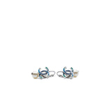 thumbnail cc logo pearl pandent earring in green yellow - L'UXE LINK